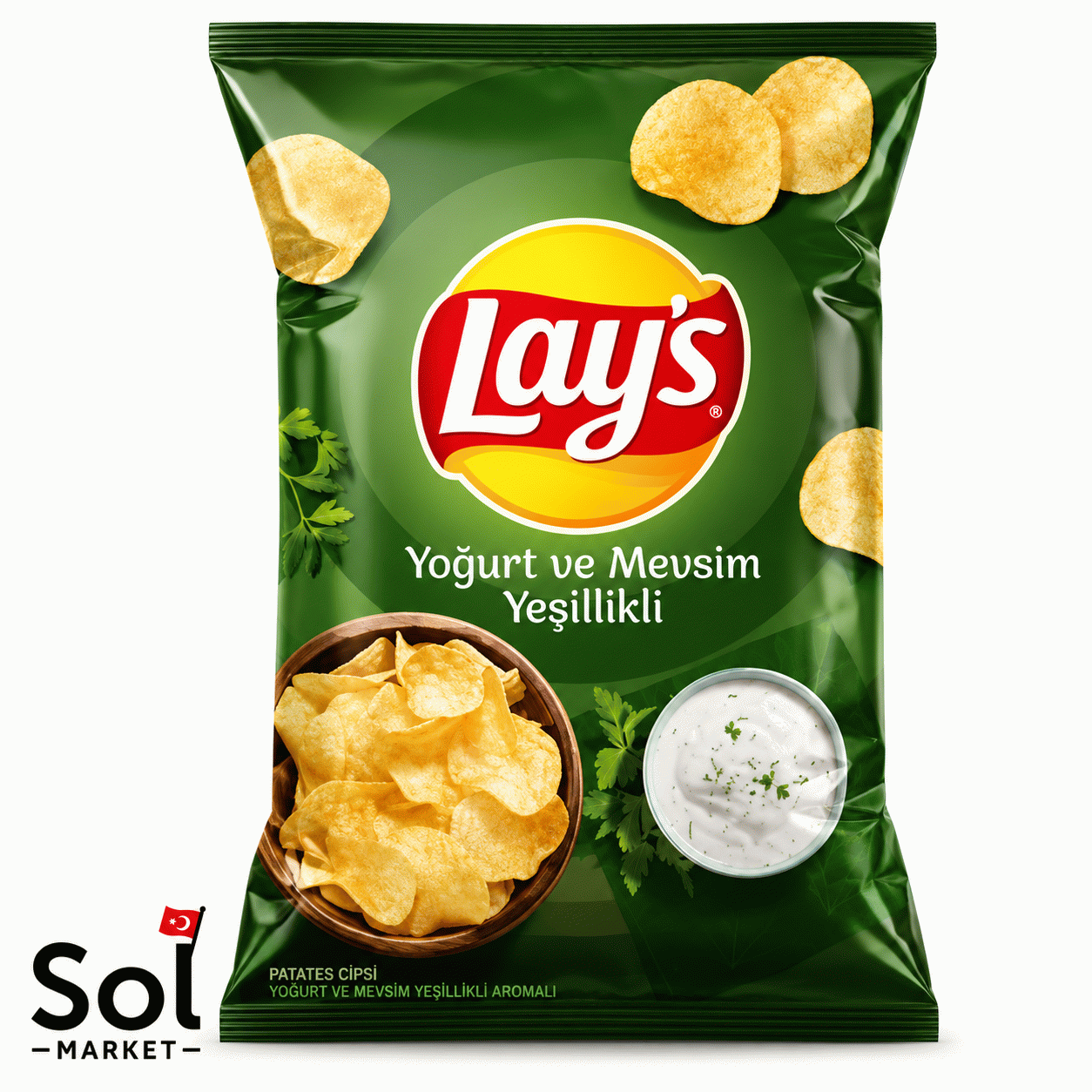 چیپس لیز با طعم ماست و سبزیجات Yoğurt...