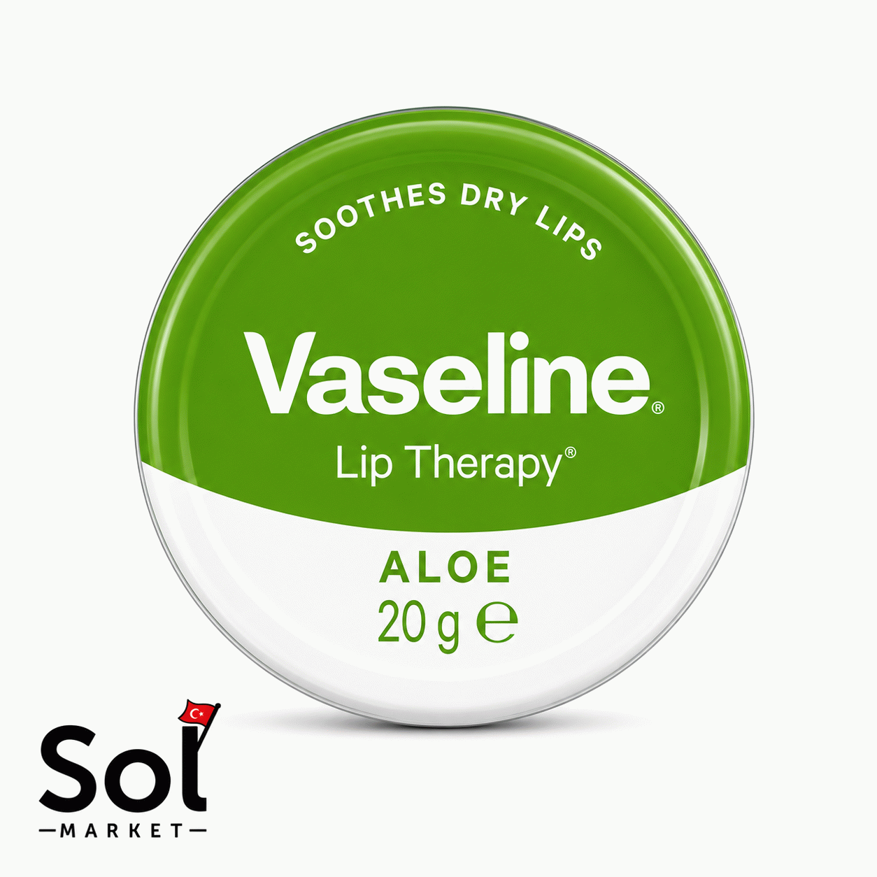 بالم لب سکه ای وازلین رایحه الوورا Aloe...