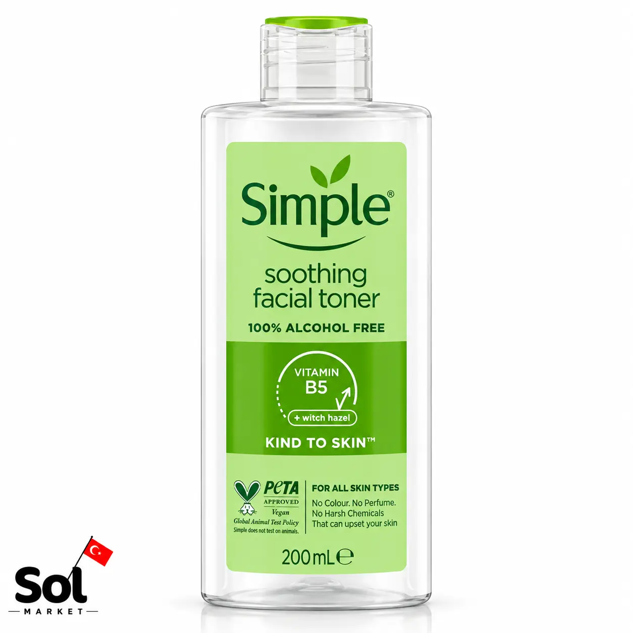 تونر سیمپل سری Soothing حجم 200 میل