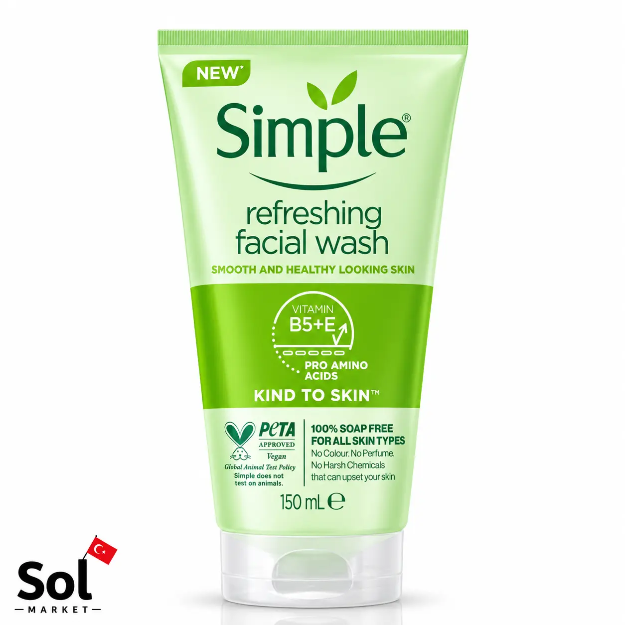 ژل شستشوی صورت سیمپل مناسب برای تمامی پوست ها سری Refreshing Facial Wash حجم ۱۵۰ میل
