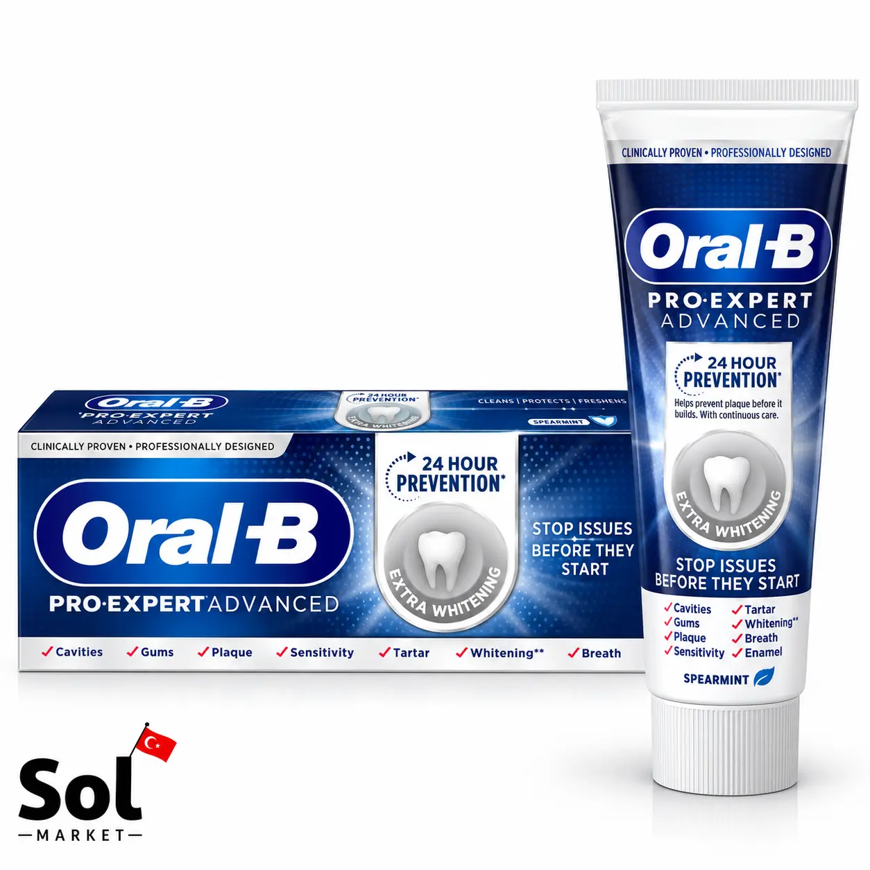 خمیر دندان اورال بی سری Pro-Extra White حجم 75 میل